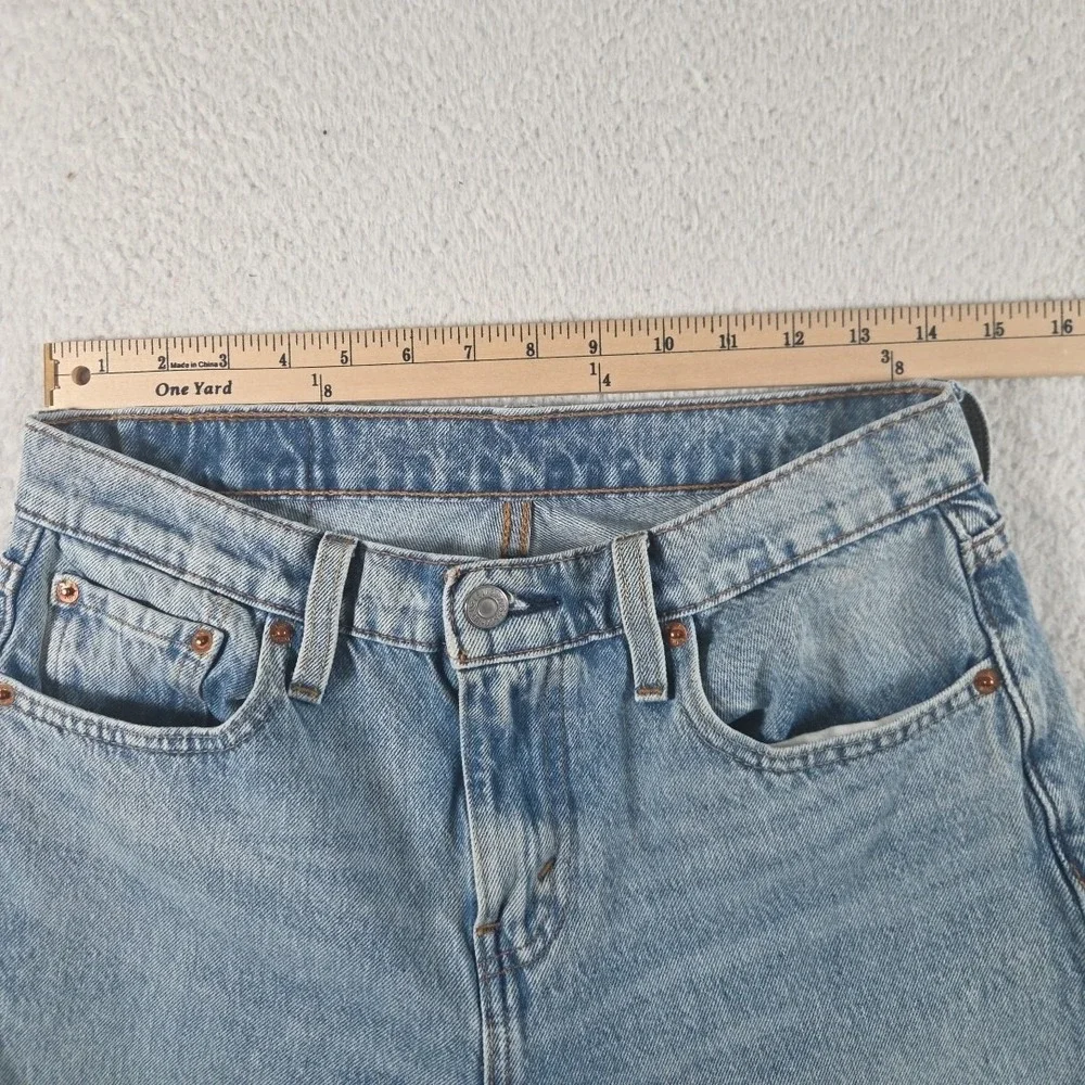 Levis 512 Mens Jeans 30X30 Blue‎ Straight Distressed Light Wash Flannel Accent